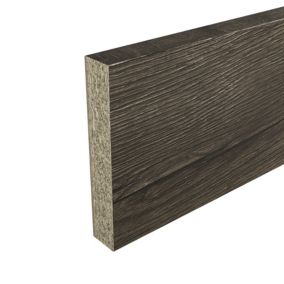 GoodHome Kala Matt Rustic wood effect Laminate & particle board Upstand (L)3000mm