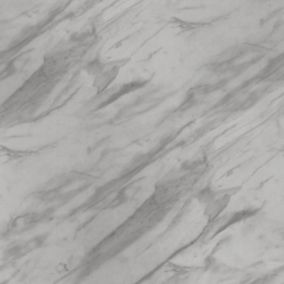 GoodHome Kala Stone effect White marble Worktop edging tape, (L)3m (W)42mm