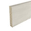 GoodHome Kala White Wood effect Laminate & particle board Upstand (L)3000mm