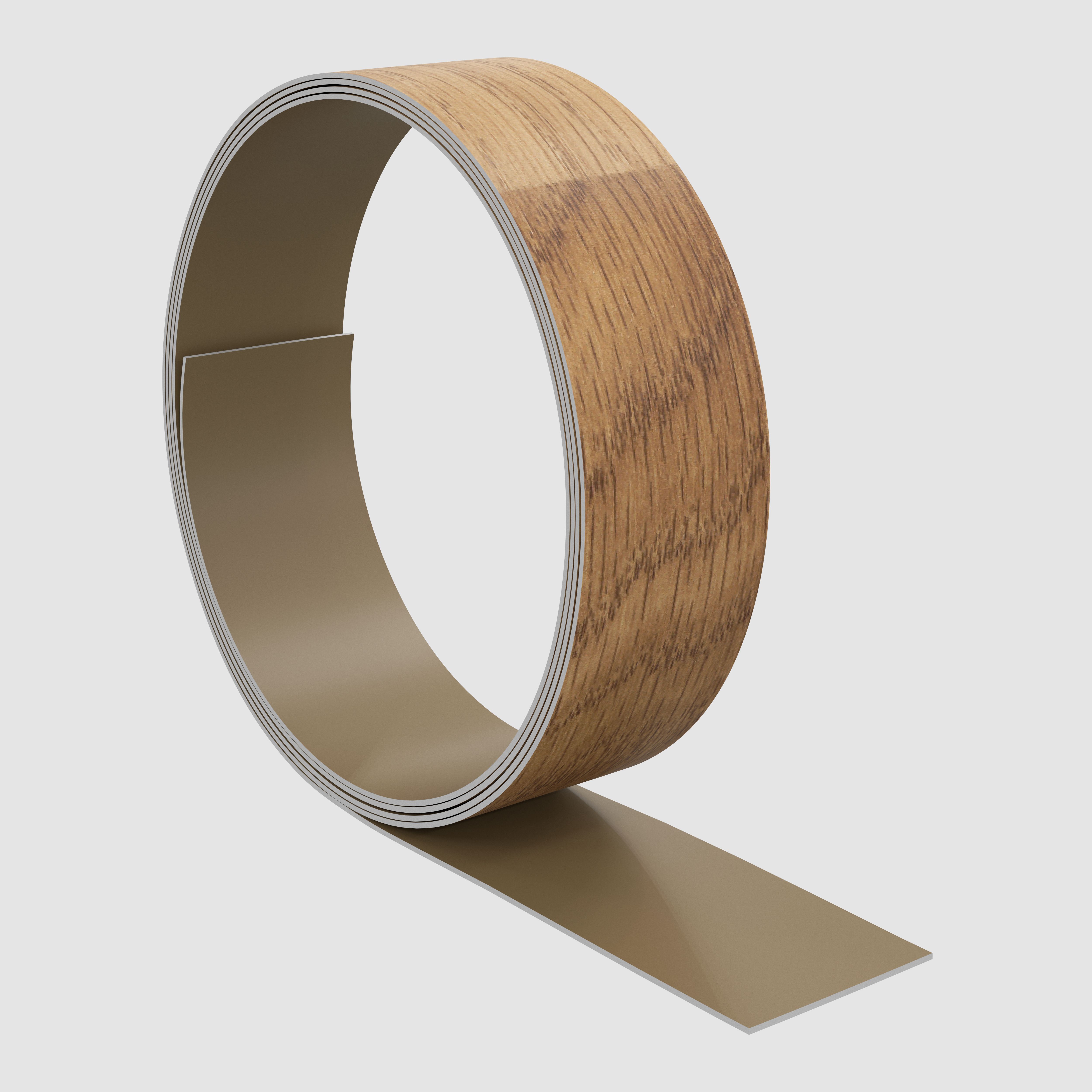 GoodHome Kala Wood effect Honey oak Worktop edging tape, (L)3m (W)42mm