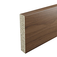 GoodHome Kala Wood effect Laminate & particle board Upstand (L)3000mm