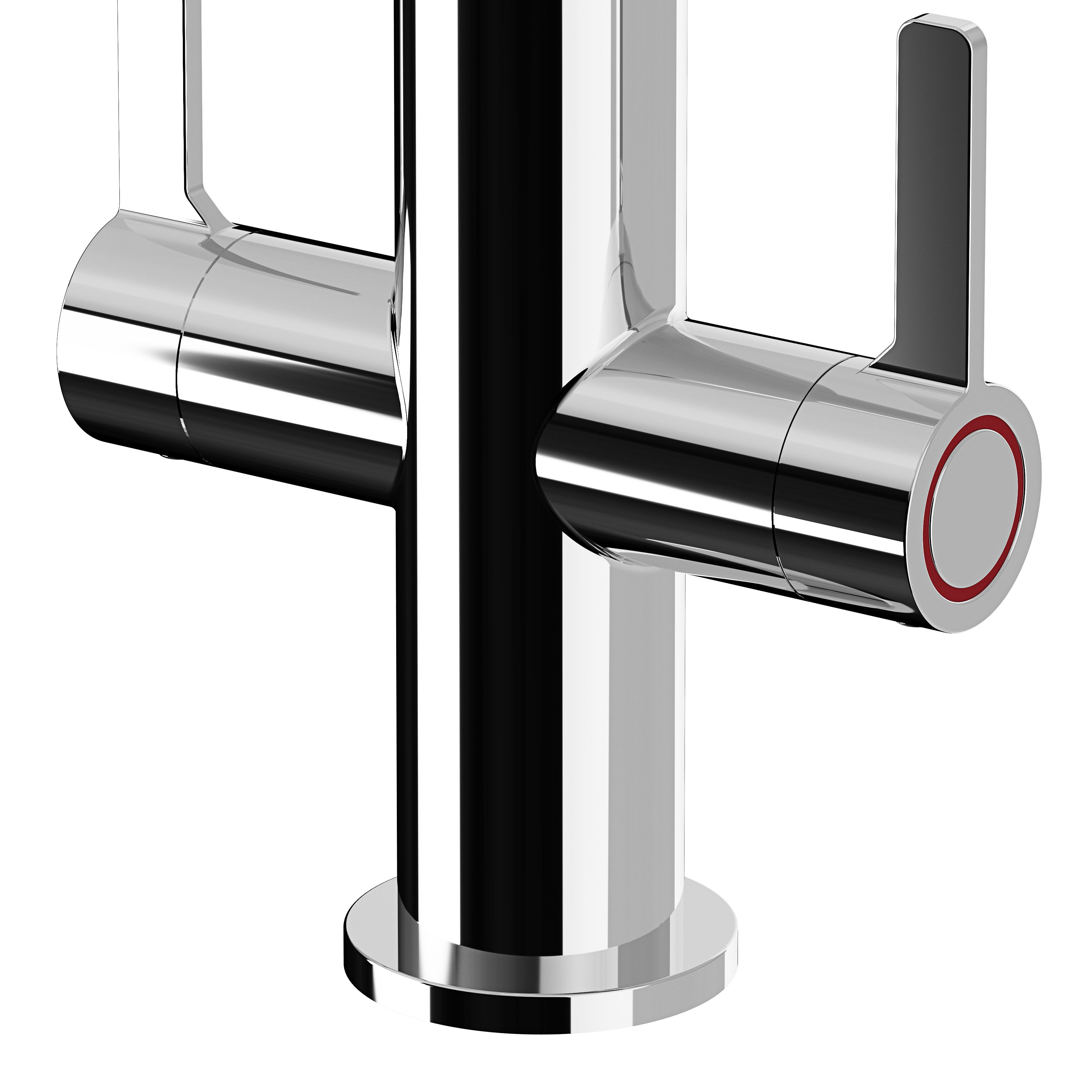 GoodHome kamut Chrome-plated Kitchen Twin lever Tap