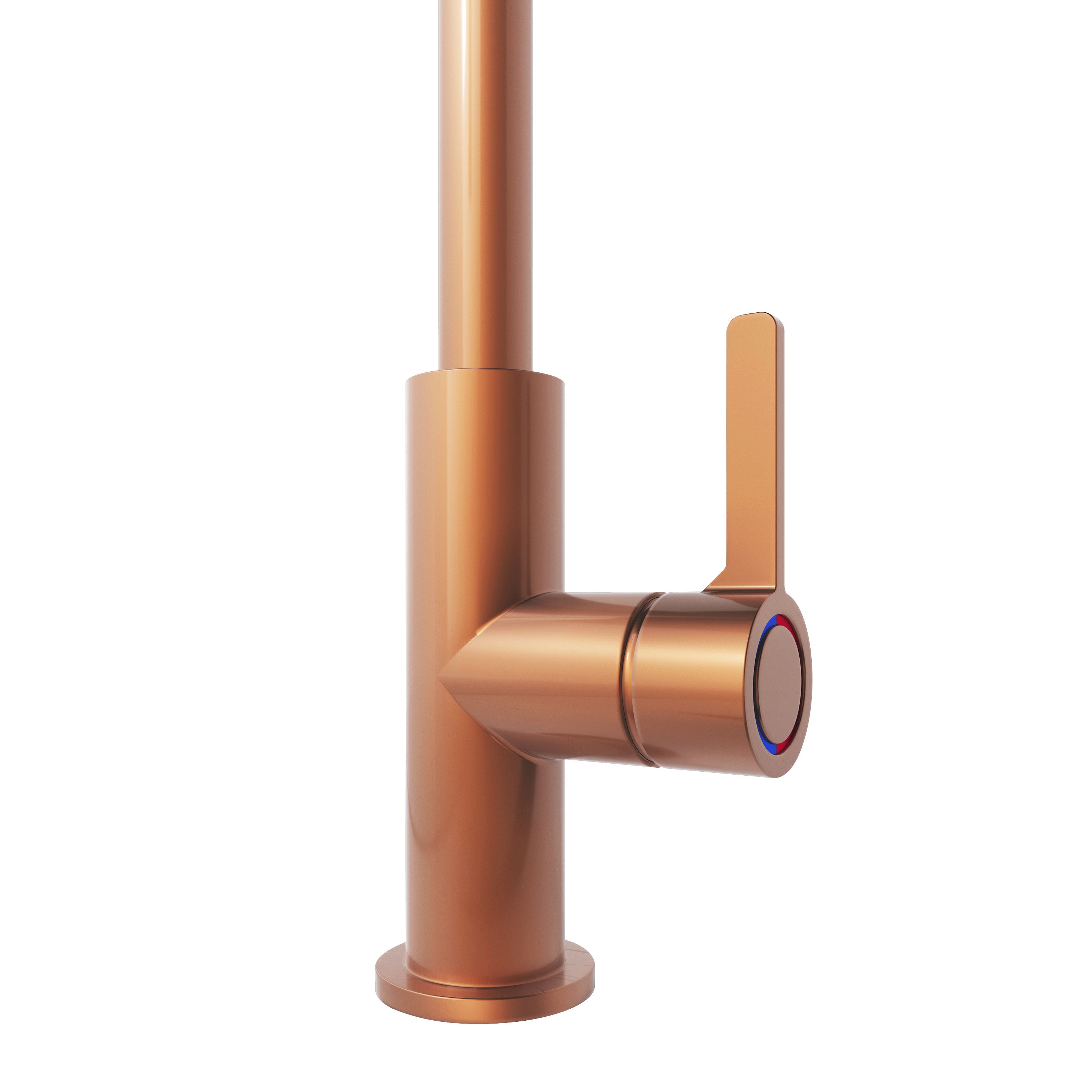 GoodHome Kamut Copper effect Kitchen Side lever Tap