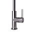 GoodHome Kamut Silver Stainless steel effect Kitchen Side lever Tap