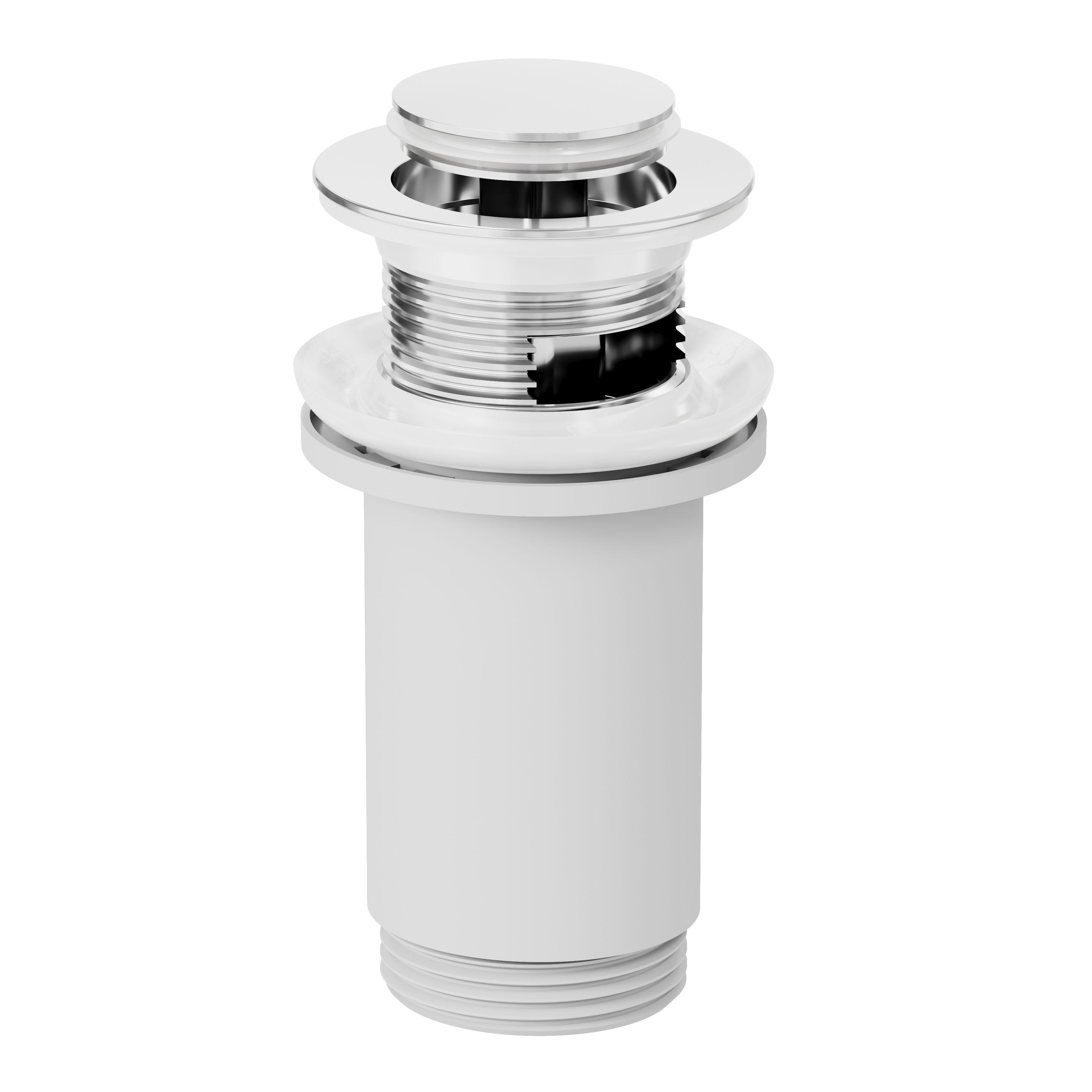 GoodHome Kariya Mini Gloss Chrome effect Deck-mounted Manual Basin Mixer Tap