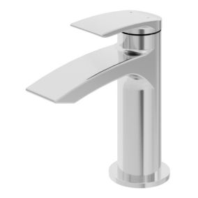 GoodHome Kariya Mini Gloss Chrome effect Manual Basin Mixer Tap