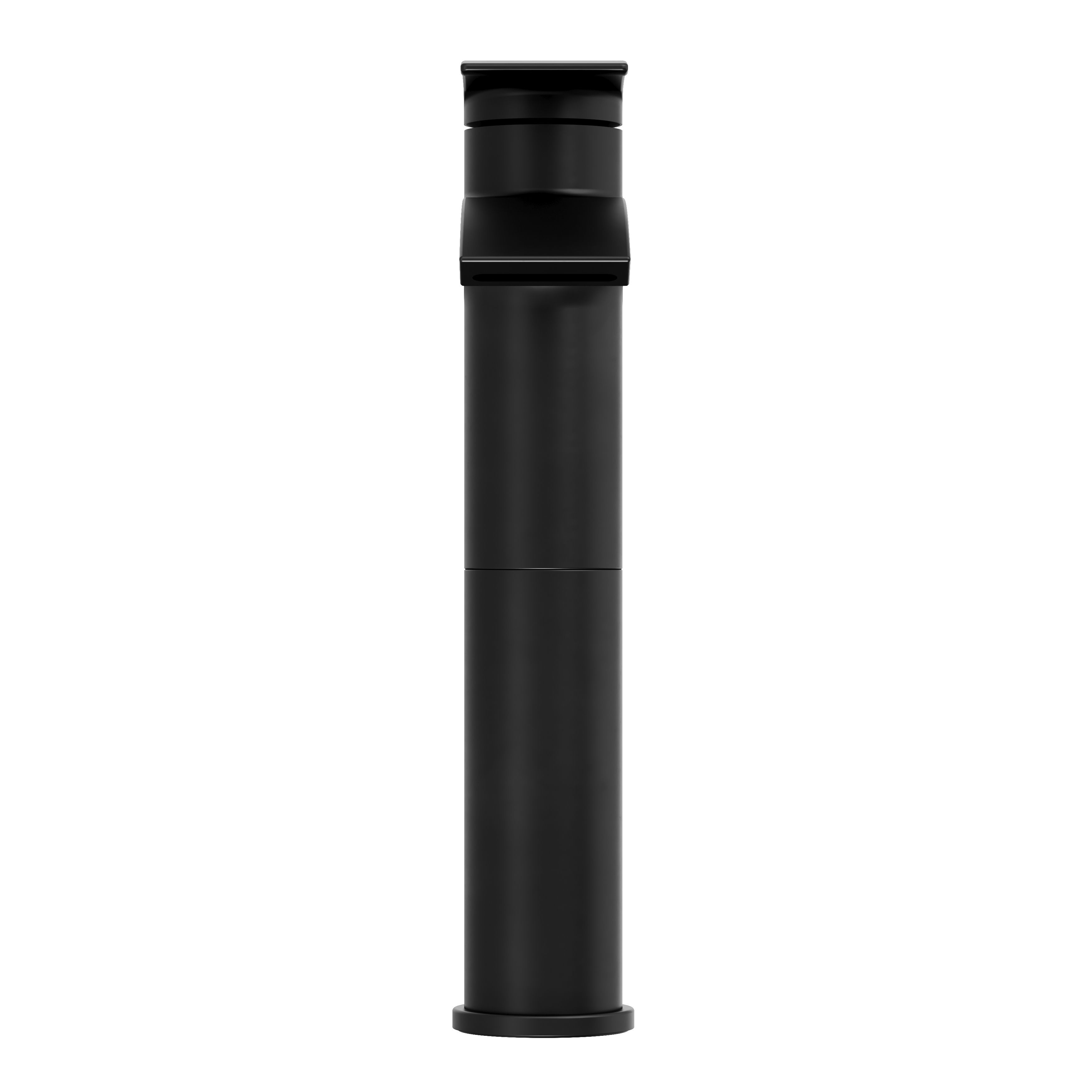 GoodHome Kariya Tall Matt Black Deck-mounted Manual Basin Mixer Tap