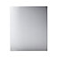 GoodHome Kasei Brushed effect Stainless steel Splashback, (H)800mm (W)600mm (T)10mm