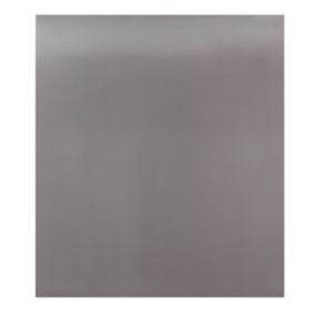 GoodHome Kasei Silver Gunmetal effect Stainless steel Splashback, (H)800mm (W)600mm (T)10mm