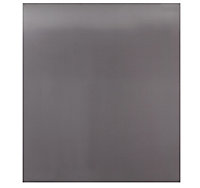 GoodHome Kasei Silver Gunmetal effect Stainless steel Splashback, (H)800mm (W)900mm (T)10mm