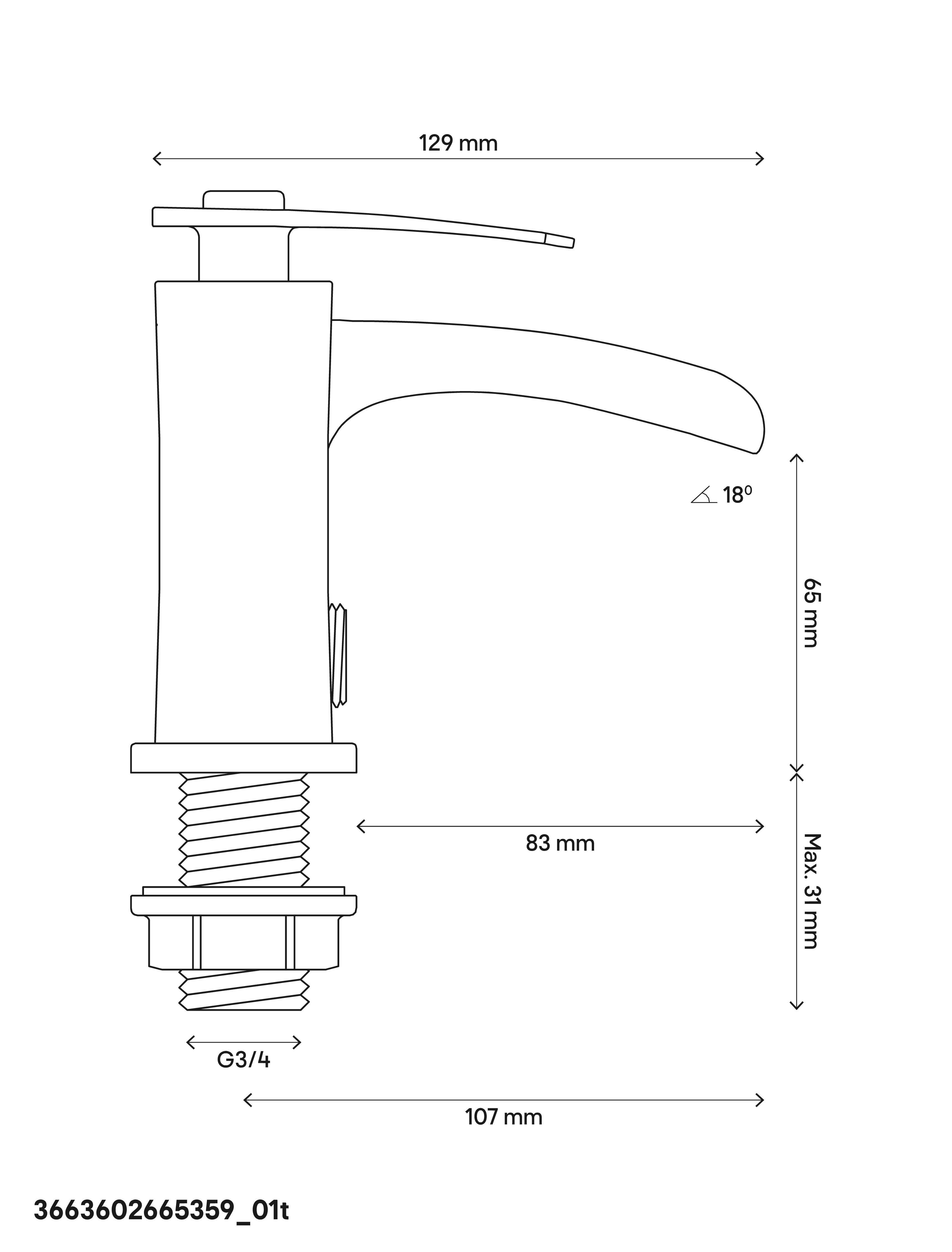GoodHome Kellan Shower mixer Tap