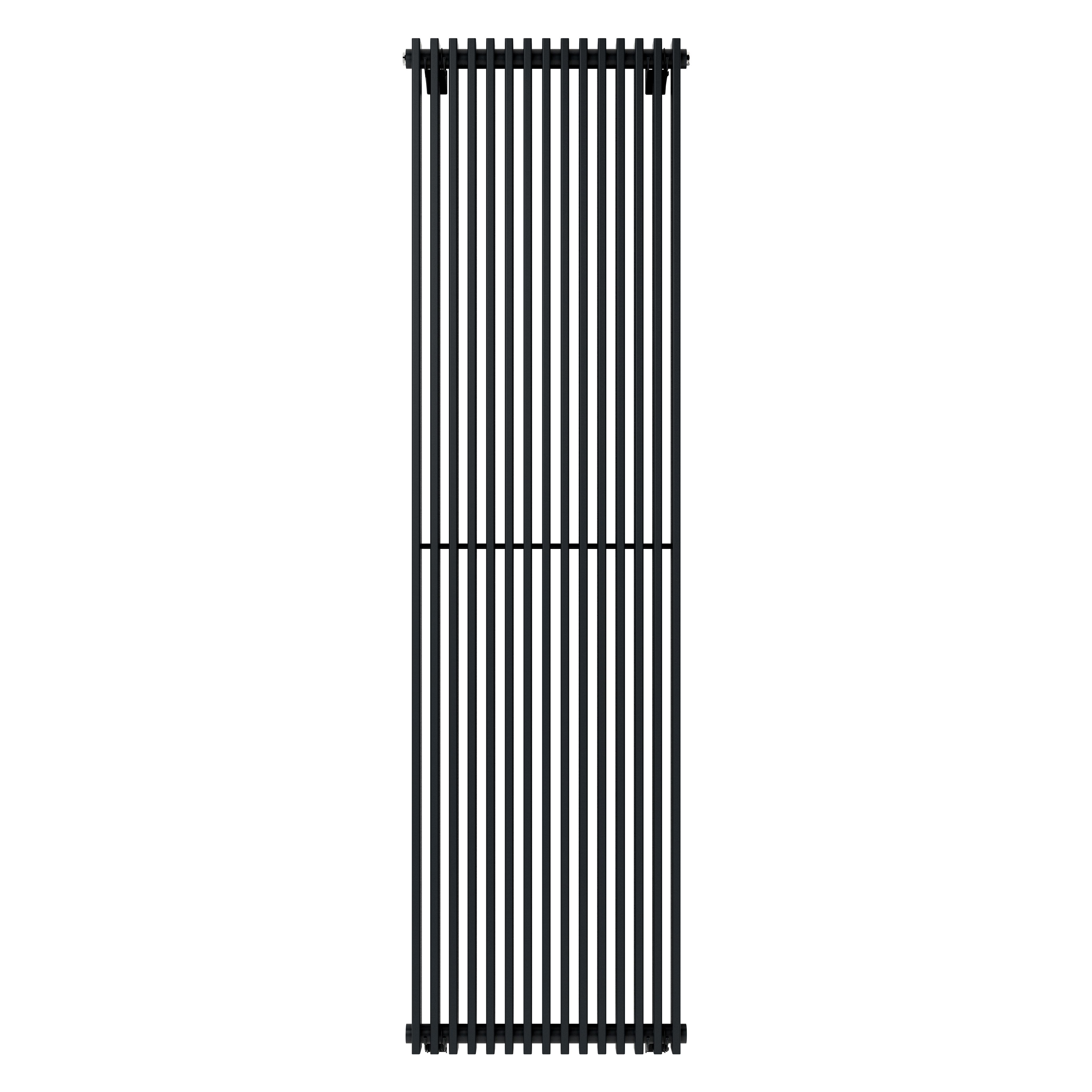 GoodHome Kensal Anthracite Vertical Designer Radiator, (W)500mm x (H)1800mm