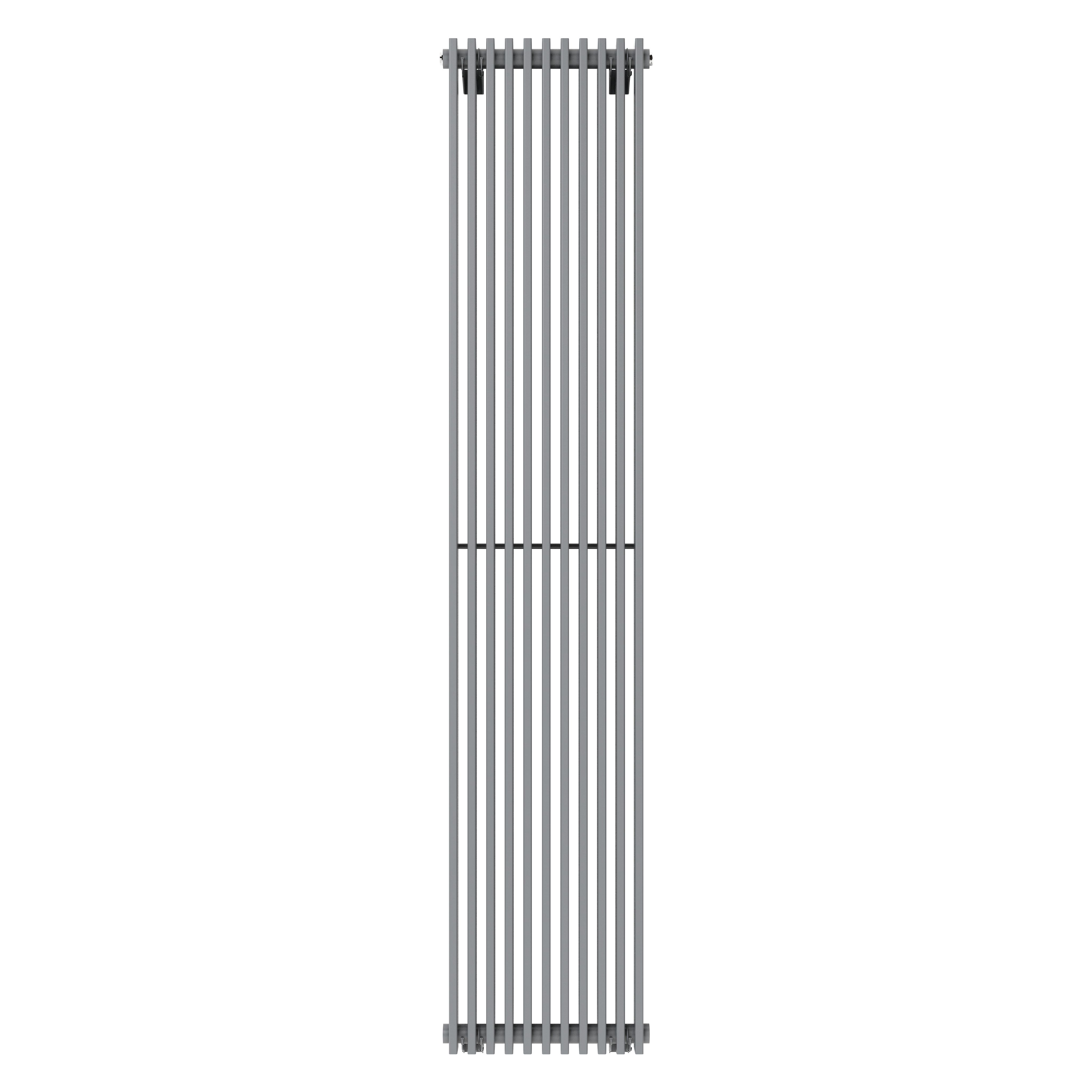 GoodHome Kensal Grey Vertical Designer Radiator, (W)368mm x (H)1800mm