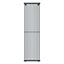 GoodHome Kensal Grey Vertical Designer Radiator, (W)500mm x (H)1800mm