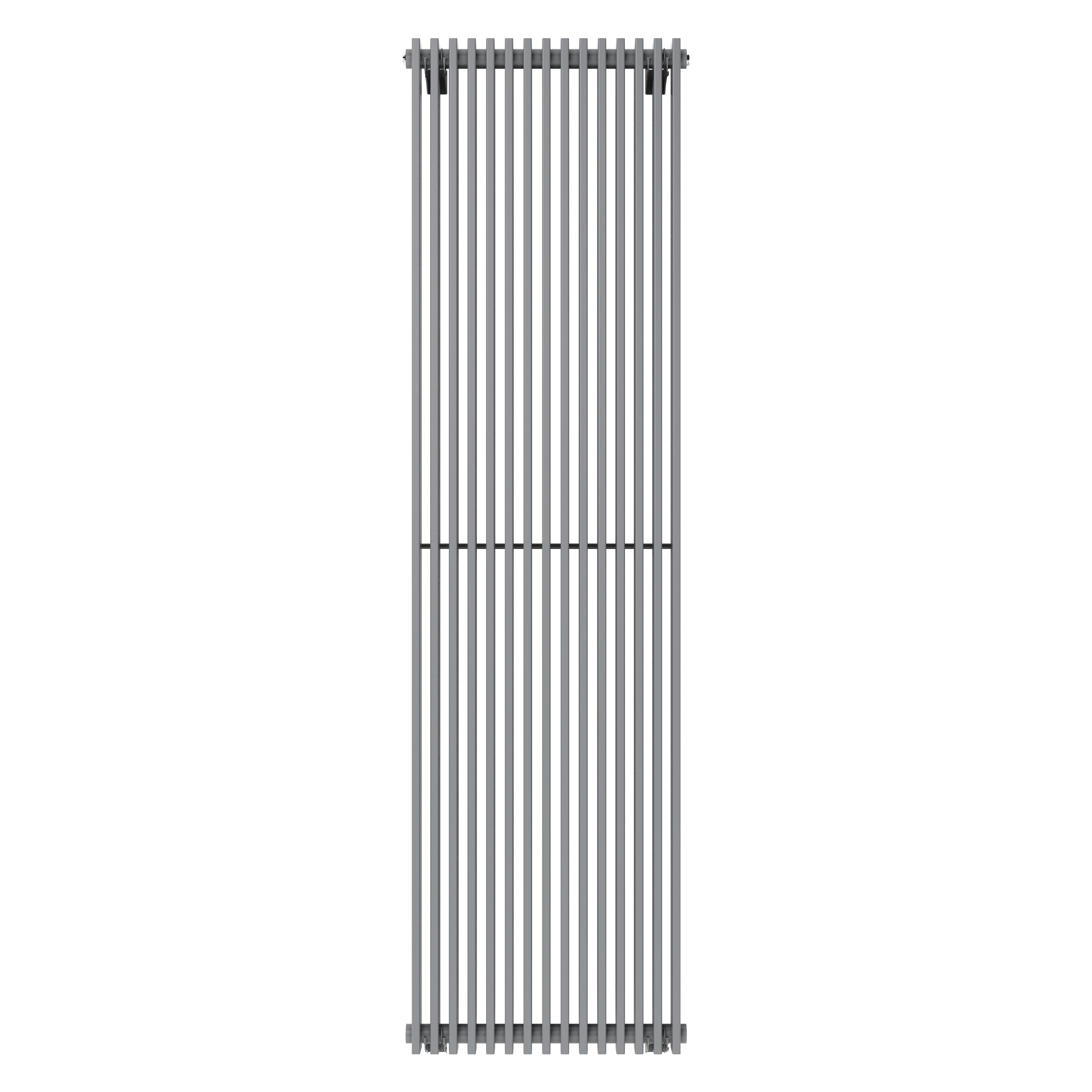 GoodHome Kensal Grey Vertical Designer Radiator, (W)500mm x (H)1800mm
