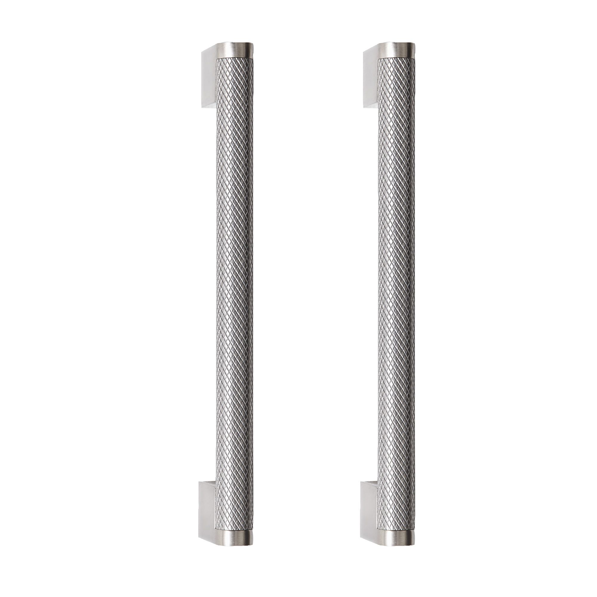 GoodHome Khara Nickel effect Kitchen Cabinet Handle (L)188mm