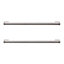 GoodHome Khara Nickel effect Kitchen cabinets Handle (L)28.4cm