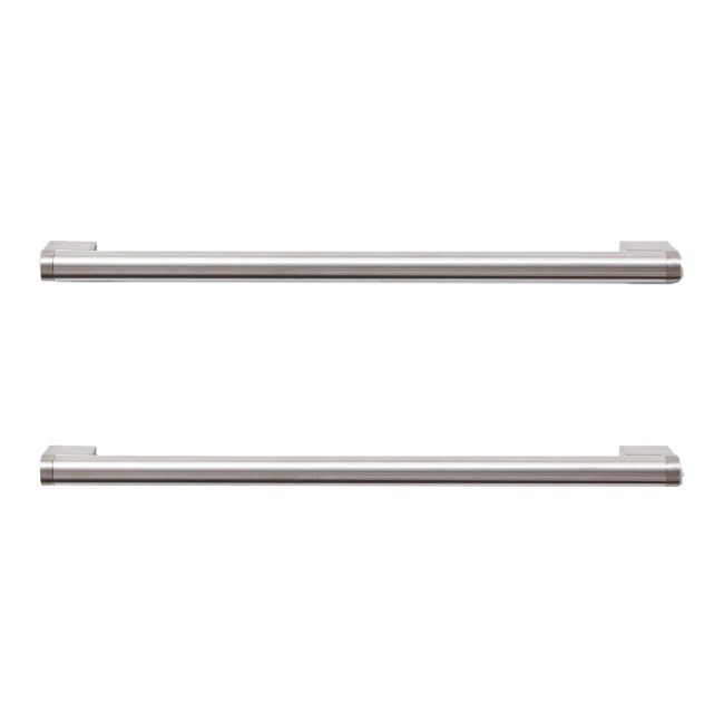 GoodHome Khara Nickel effect Kitchen cabinets Handle (L)28.4cm