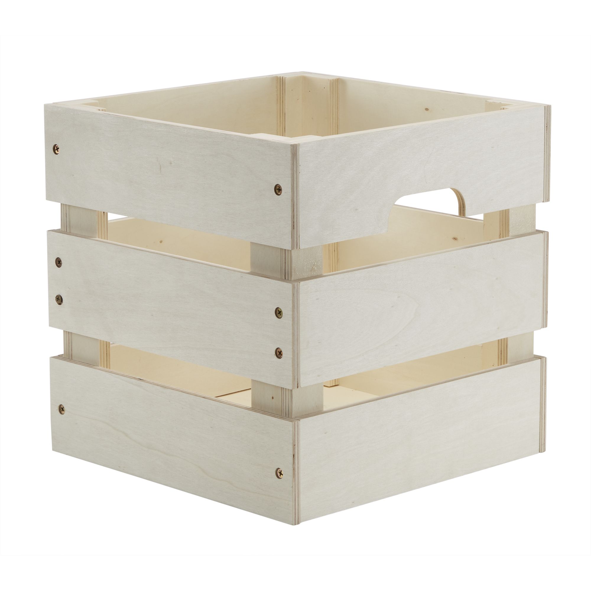 GoodHome Khaya Natural 27L Wooden Storage box