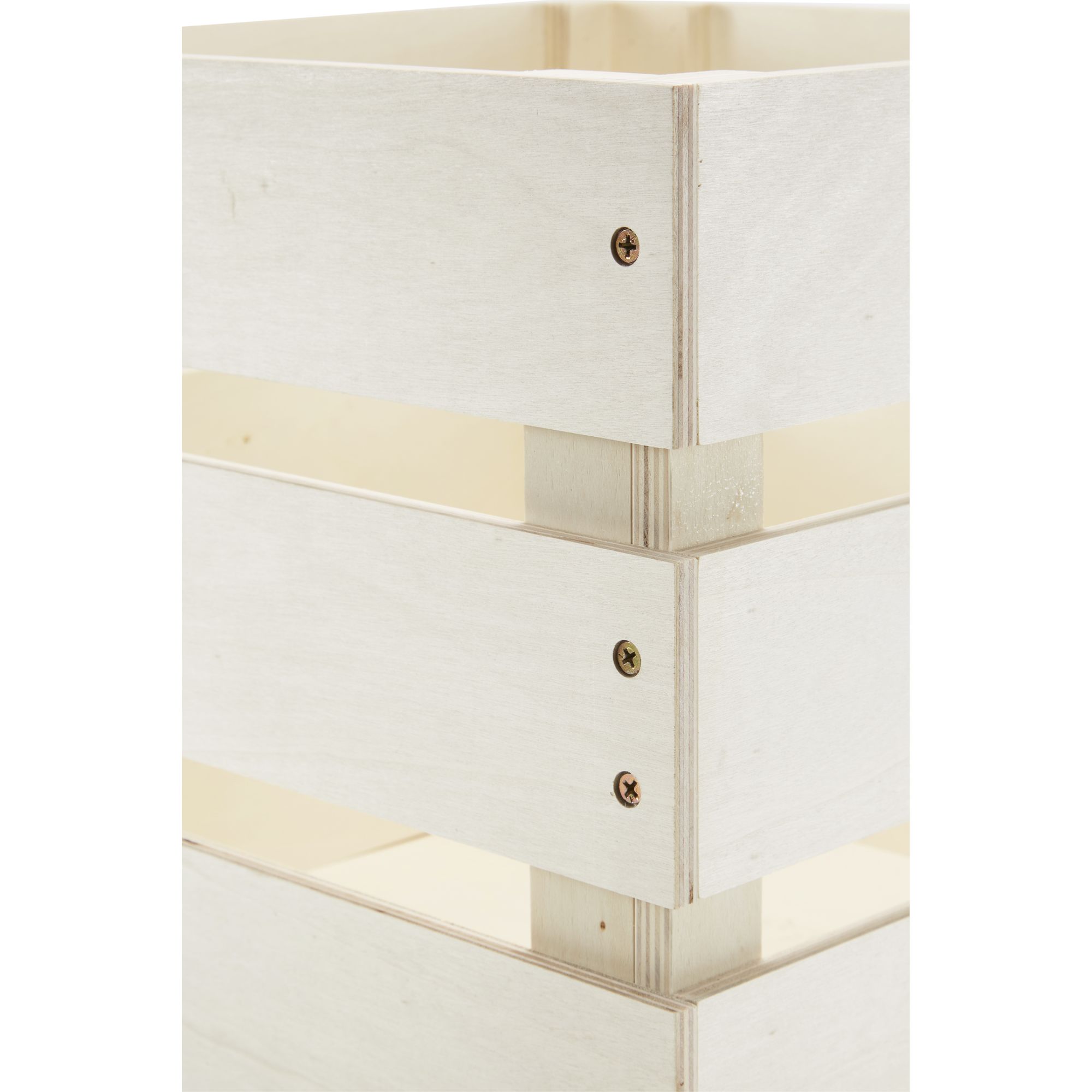 GoodHome Khaya Natural 27L Wooden Storage box