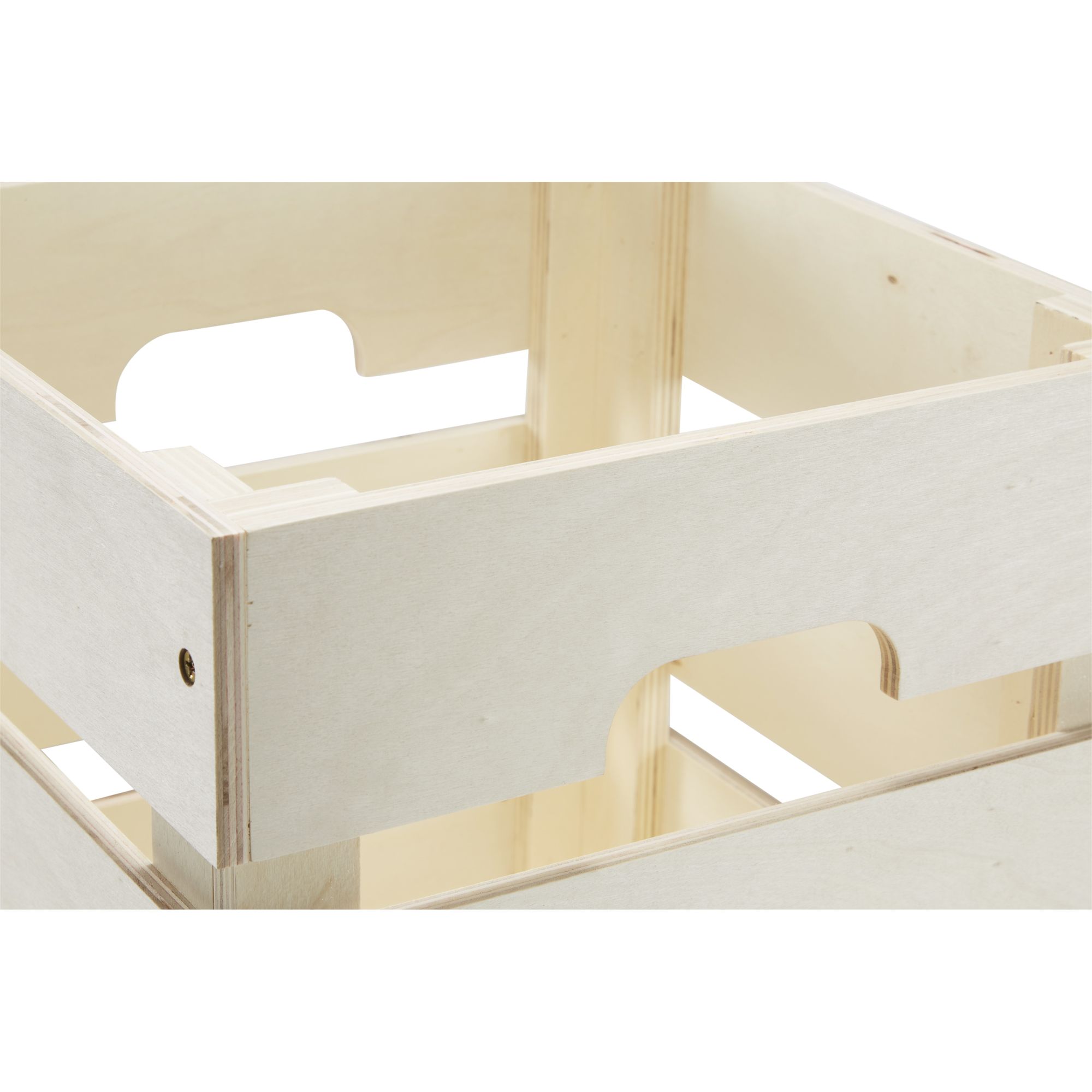 GoodHome Khaya Natural 27L Wooden Storage box