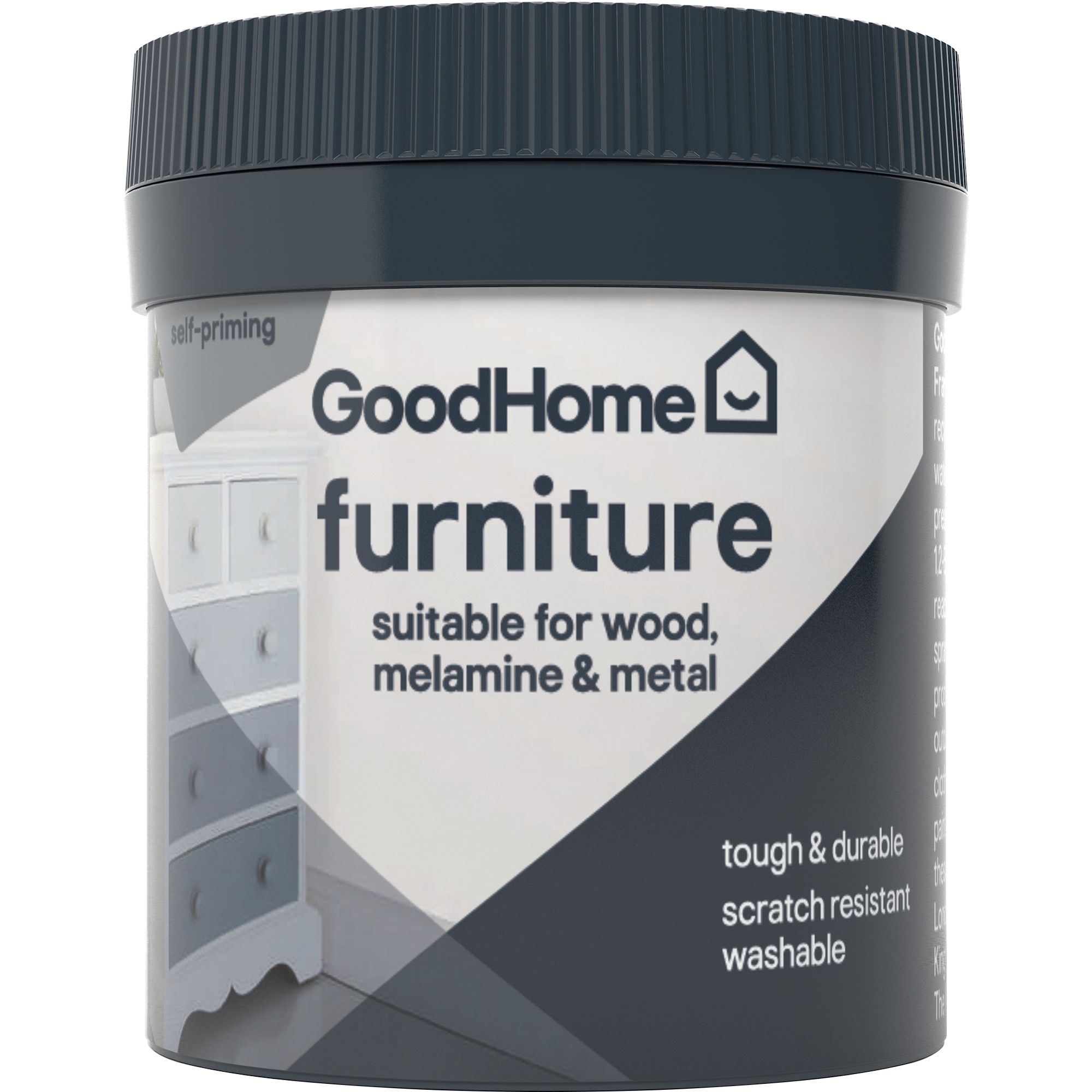 GoodHome Killarney Flat matt Furniture paint, 80ml Tester pot