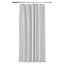 GoodHome Kina High rise grey Plain Shower curtain (W)180cm