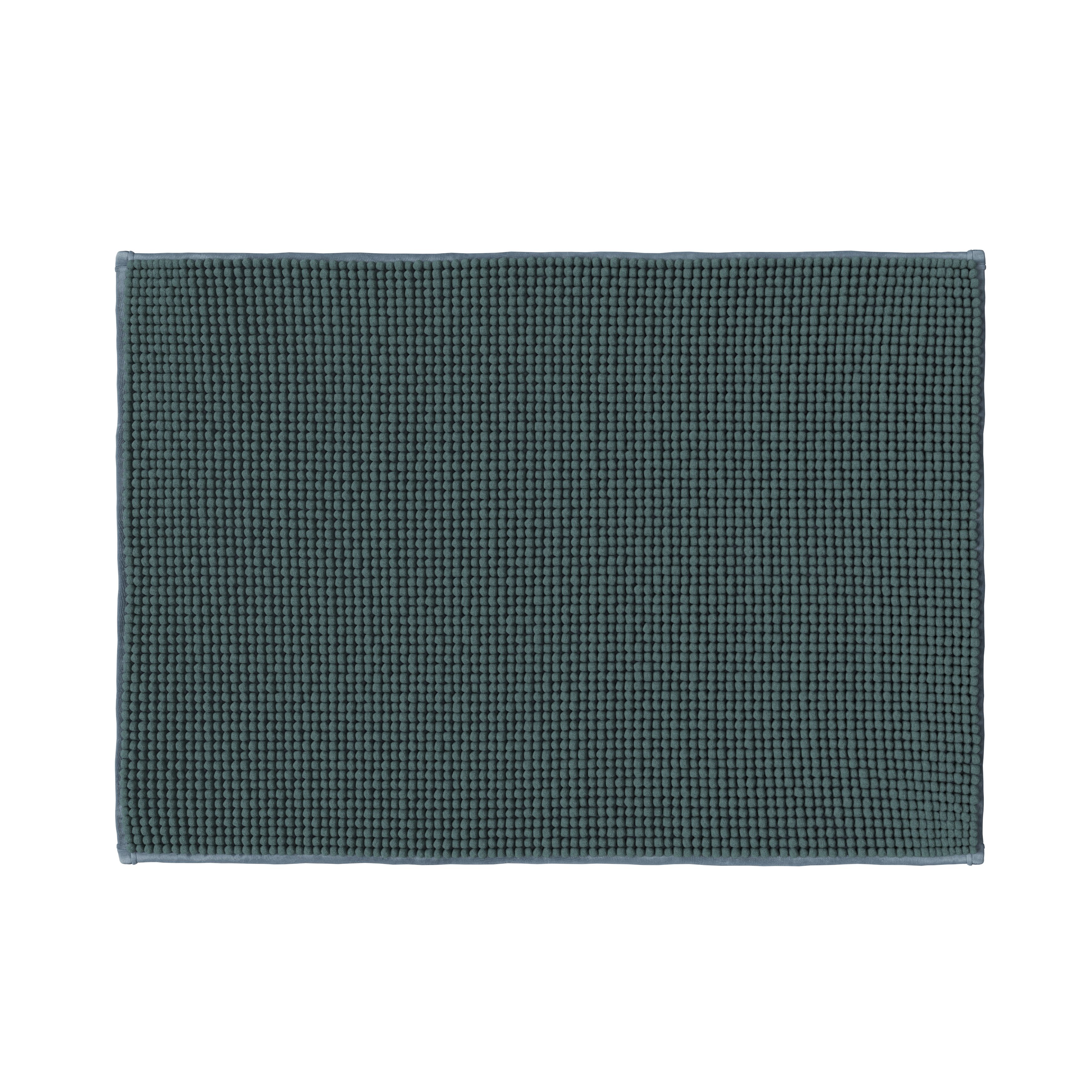 GoodHome Kina Pine green Polyester Anti-slip Bath mat (L)700mm (W)500mm