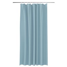 GoodHome Kina Water blue Plain Shower curtain (L)1800mm