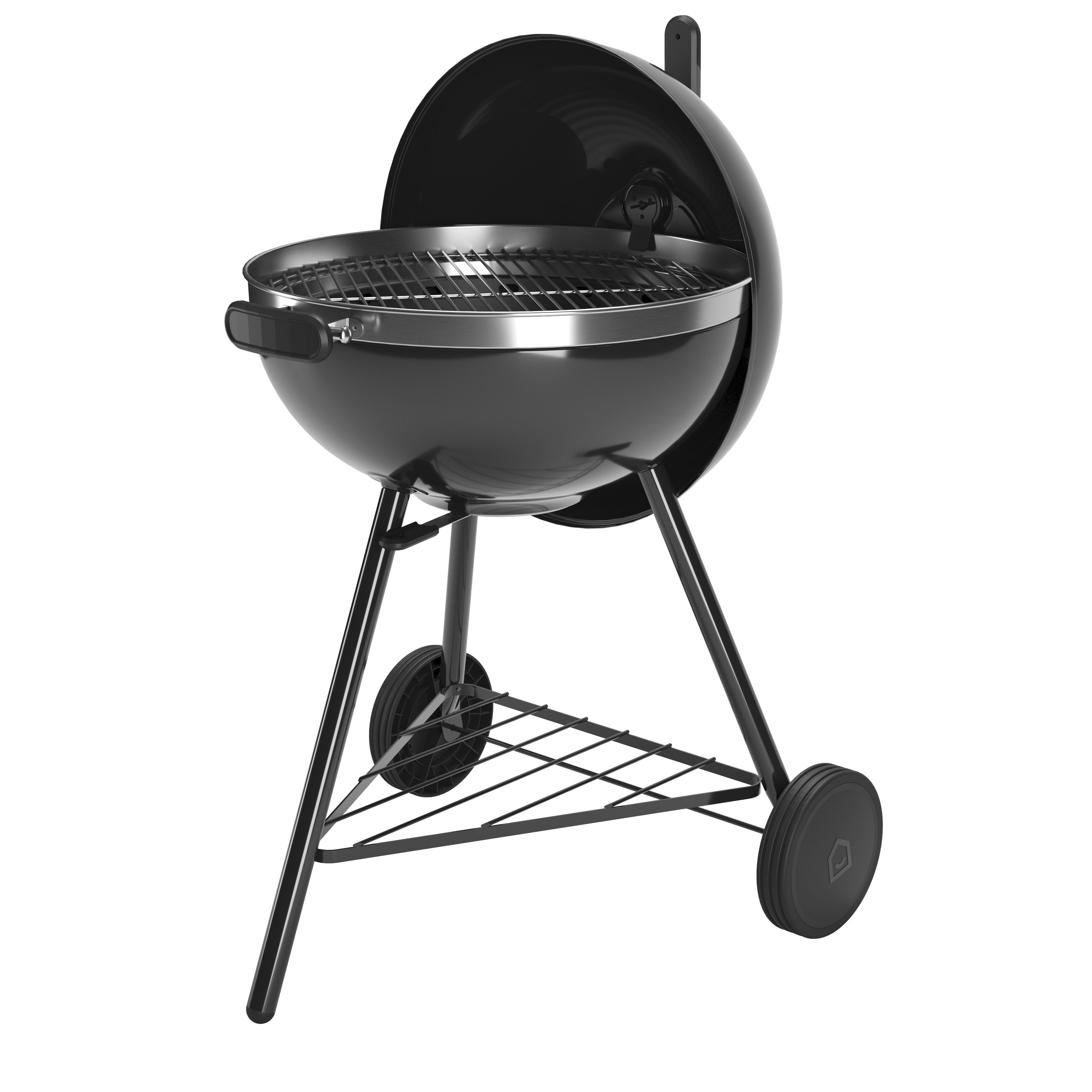 GoodHome Kiowa Black Charcoal Barbecue