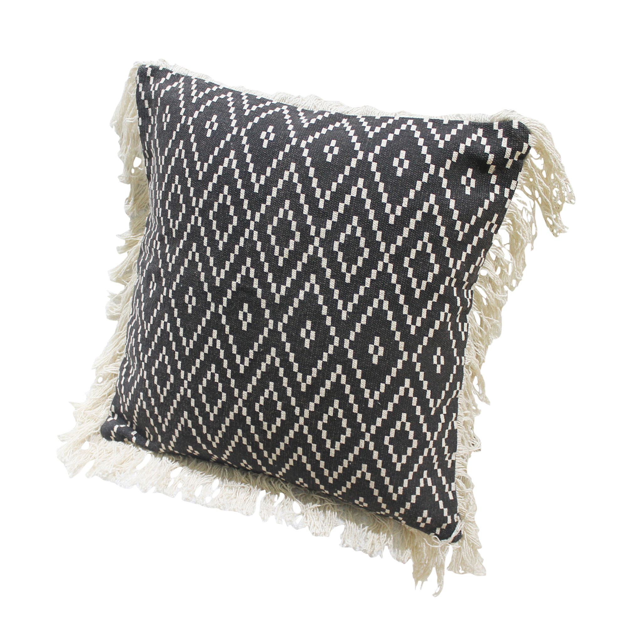 Black and deals white outdoor cushion