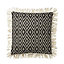 GoodHome Kisiria Black & off white Diamond Outdoor Cushion (L)45cm x (W)45cm