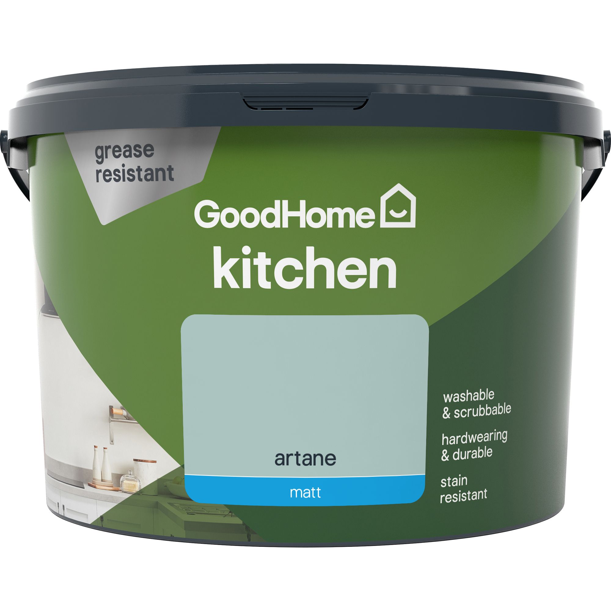 GoodHome Kitchen Artane Matt Emulsion paint, 2.5L