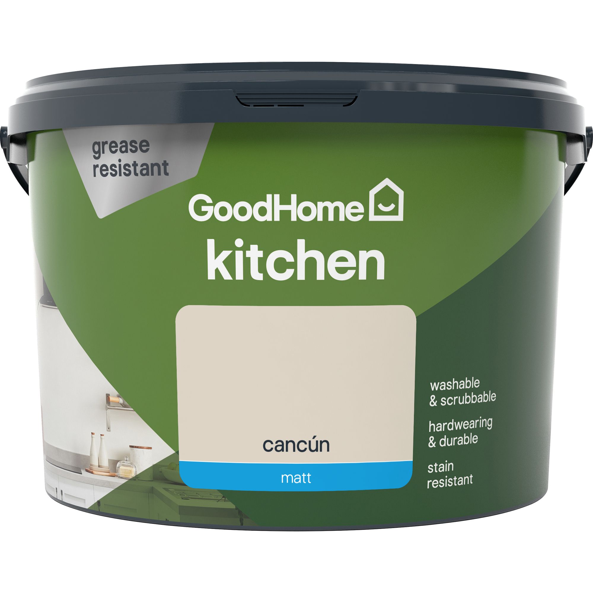 GoodHome Kitchen Cancun Matt Emulsion paint, 2.5L