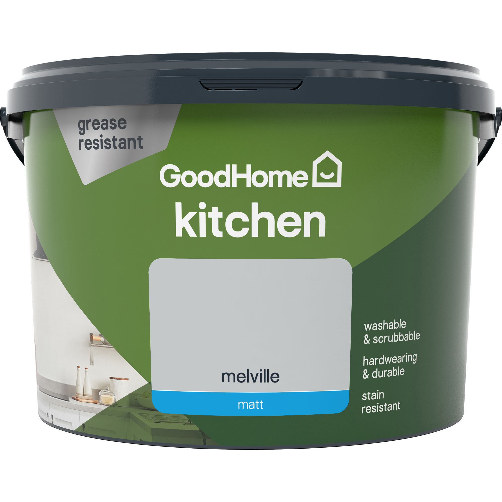 GoodHome Kitchen Melville Matt Emulsion paint, 2.5L