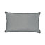 GoodHome Klama Grey Plain Indoor Cushion (L)30cm x (W)50cm