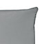 GoodHome Klama Grey Plain Indoor Cushion (L)30cm x (W)50cm
