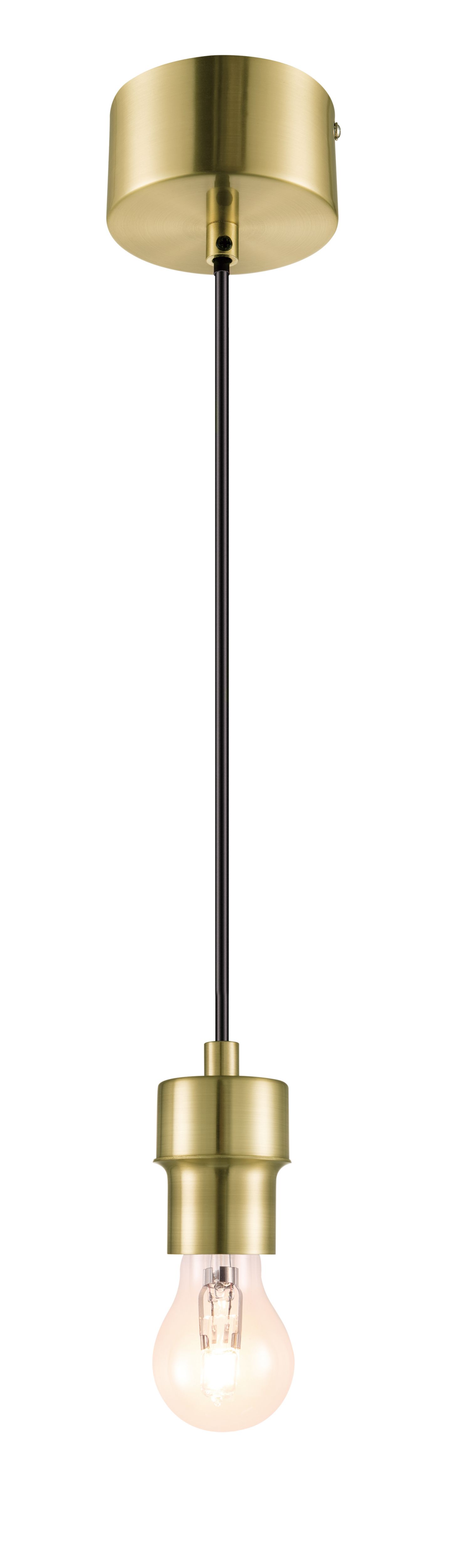 GoodHome Klentony Gold effect Pendant ceiling light, (Dia)100mm