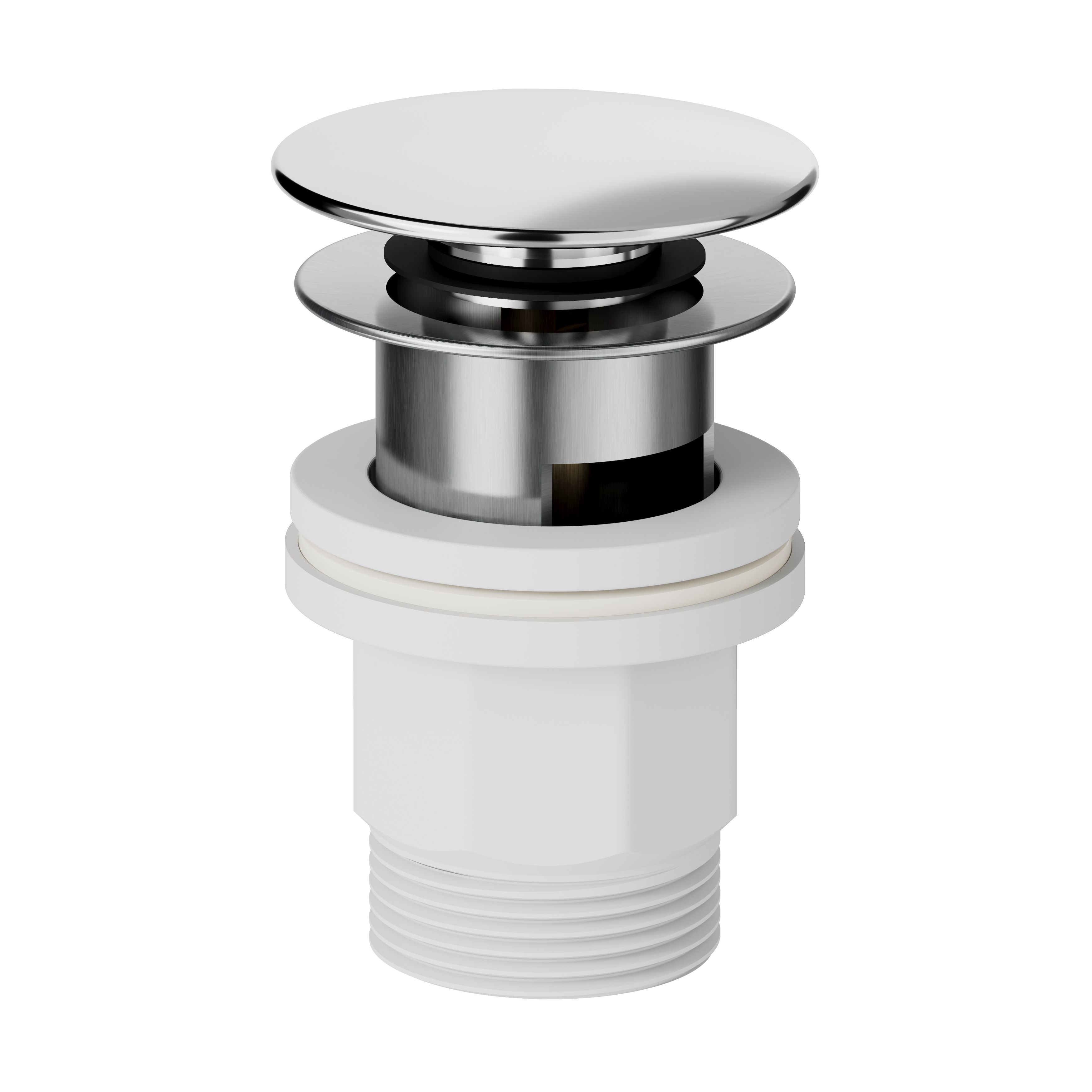 GoodHome Kolima Chrome Tall Square Deck-mounted Manual Sink or worktop Mono mixer Tap