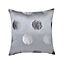 GoodHome Kolla Grey Spotted Indoor Cushion (L)45cm x (W)45cm