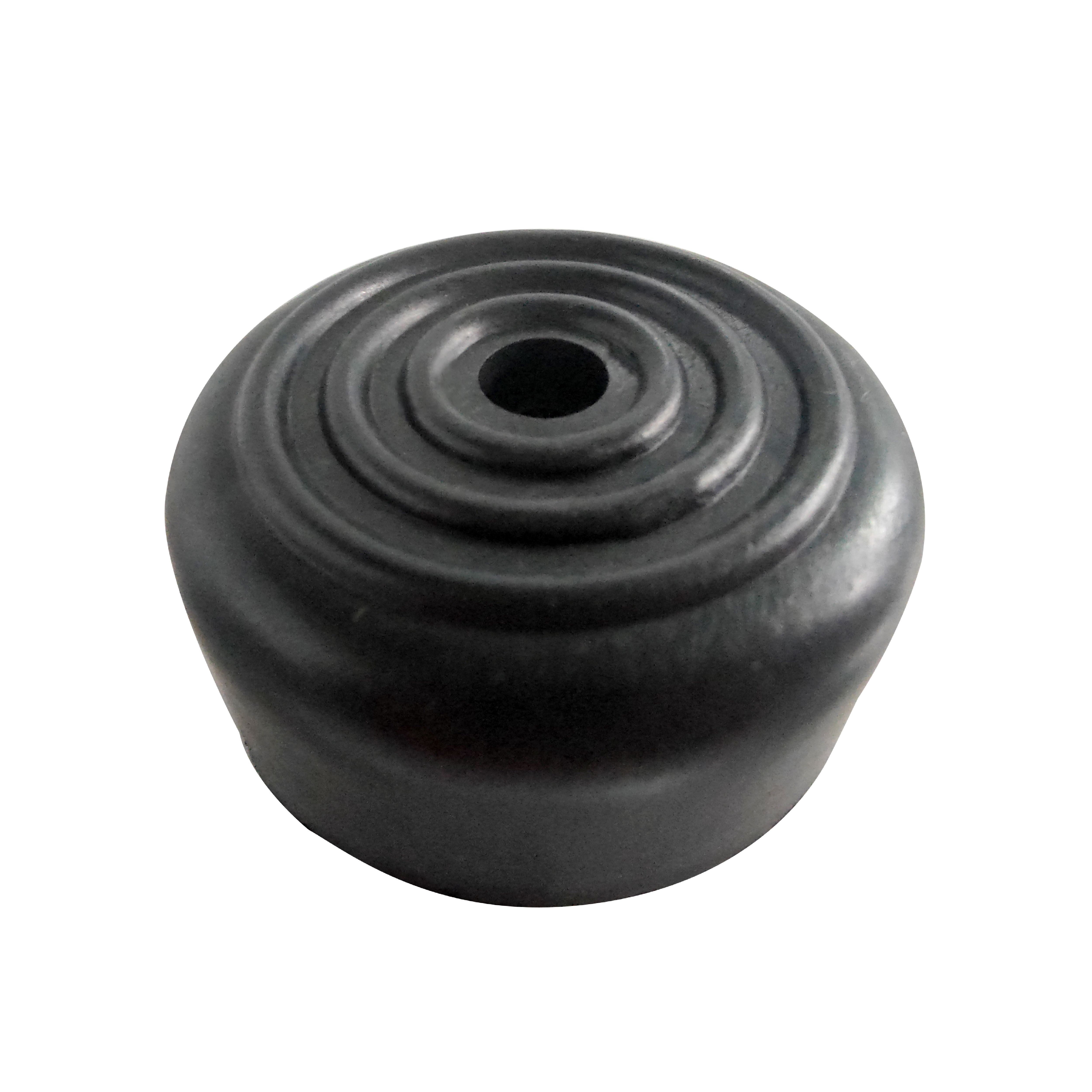 GoodHome Konnect Black Cabinet feet 50mm 20mm, Set of 4