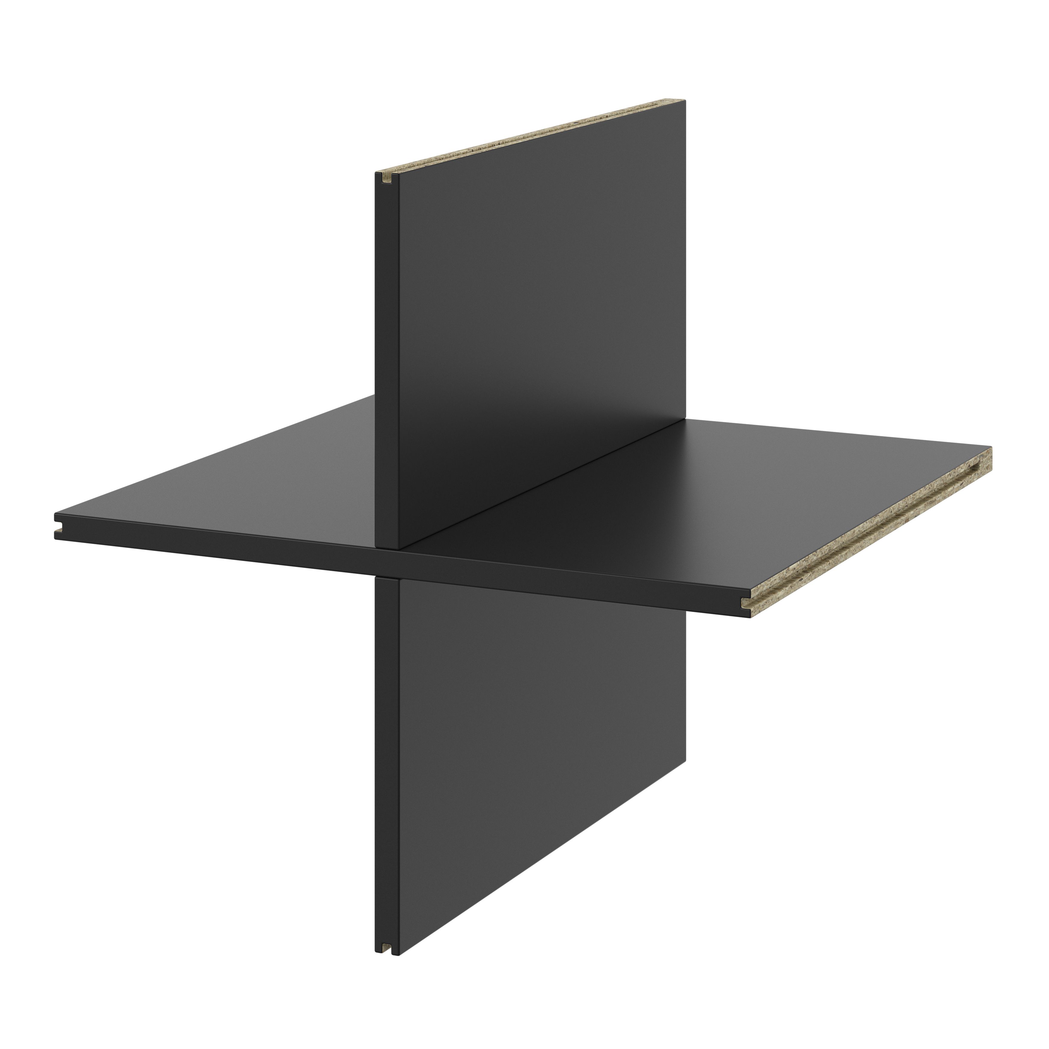 GoodHome Konnect Black Divider (D)315mm (W)330mm