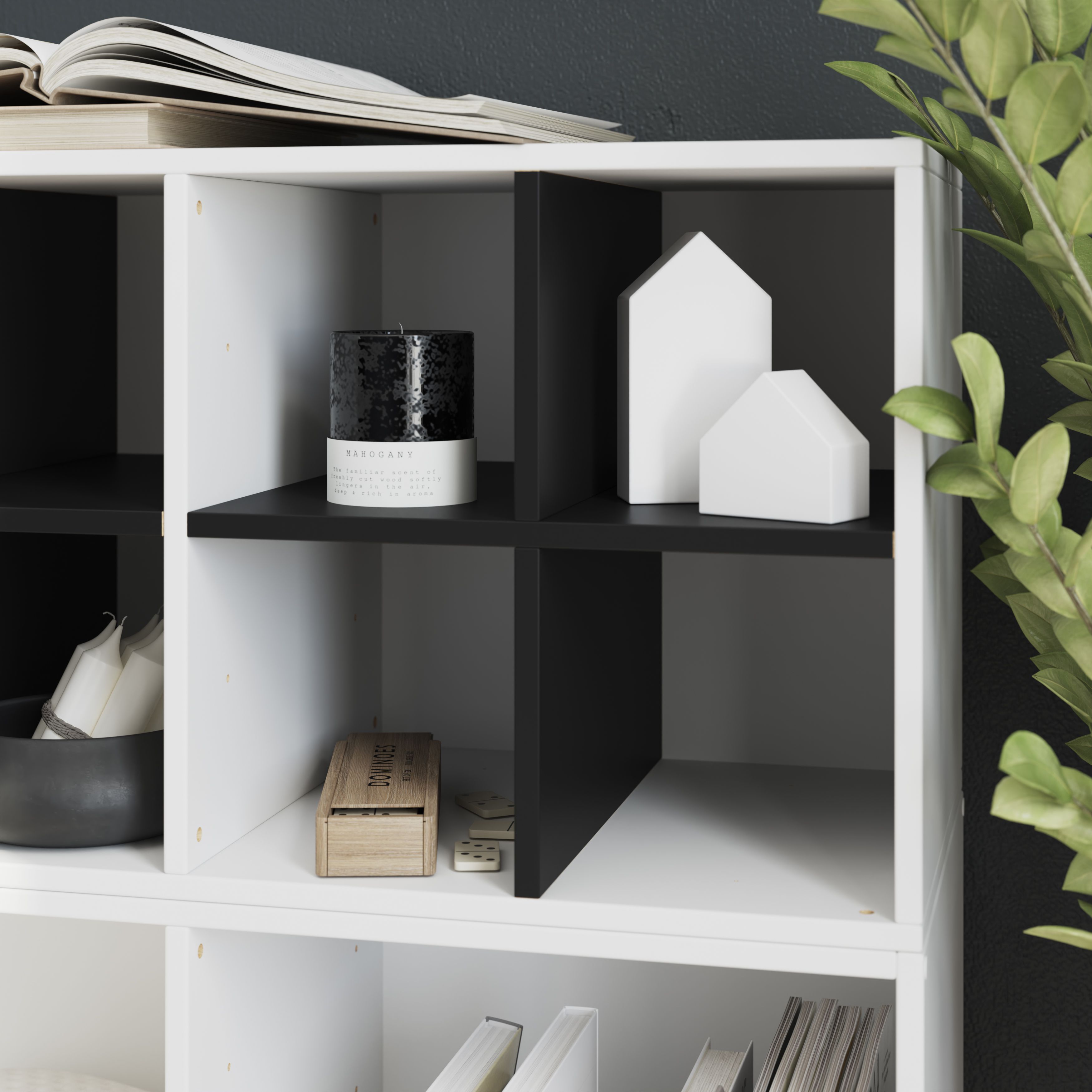 GoodHome Konnect Black Divider (D)315mm (W)330mm