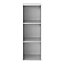 GoodHome Konnect Grey 3 shelf Cube Bookcase, (H)1038mm (W)354mm