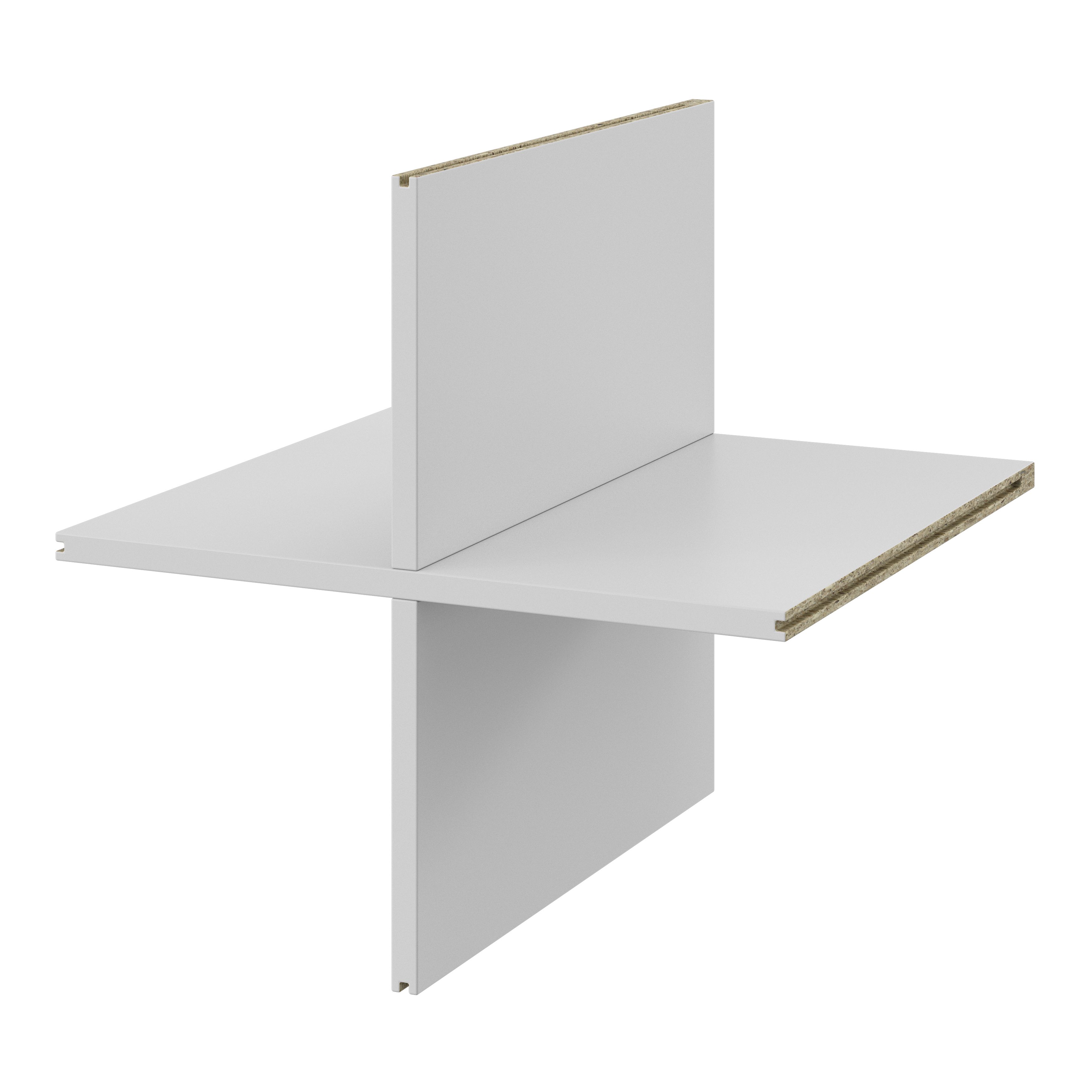 GoodHome Konnect Light grey Divider (D)315mm (W)330mm