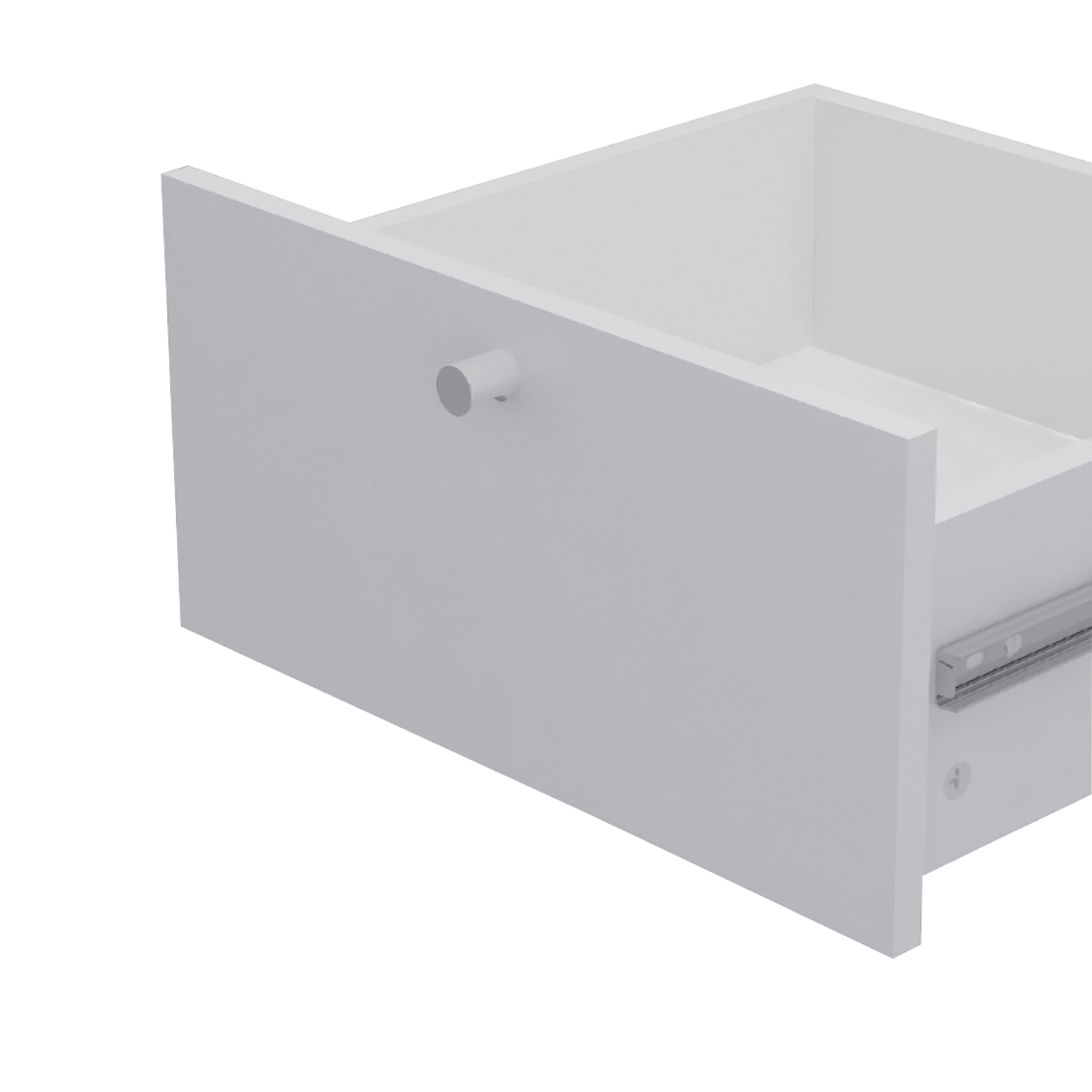 GoodHome Konnect Light grey Slab Internal Modular Drawer (H)323mm (W)322mm (D)322mm, Pair
