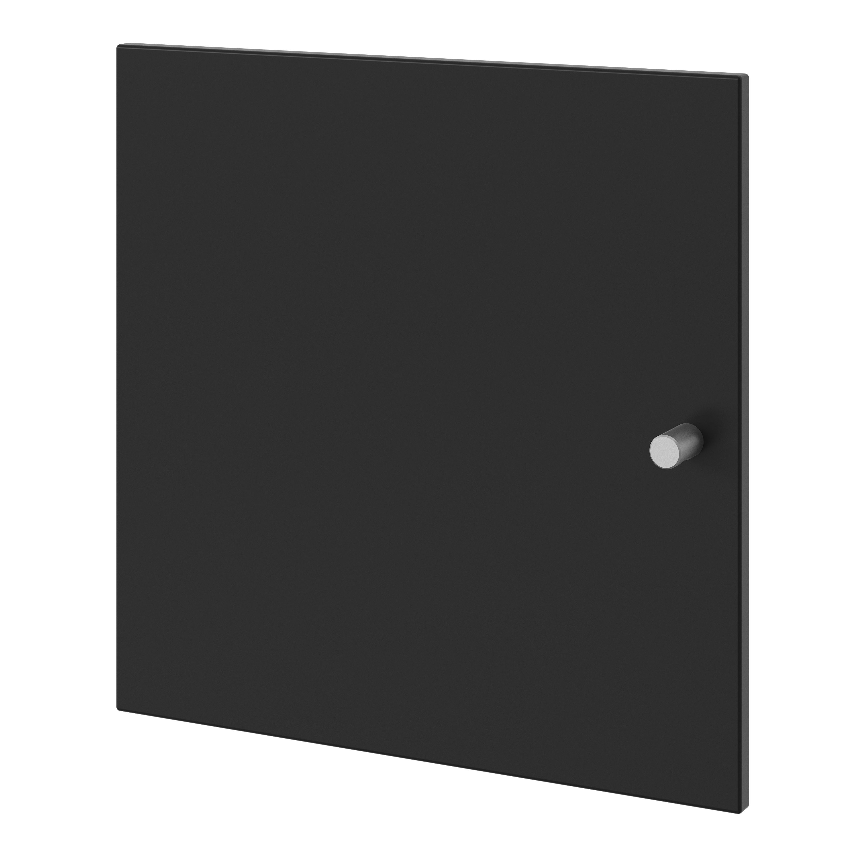 GoodHome Konnect Matt black Modular Cabinet door (H)329mm (W)329mm