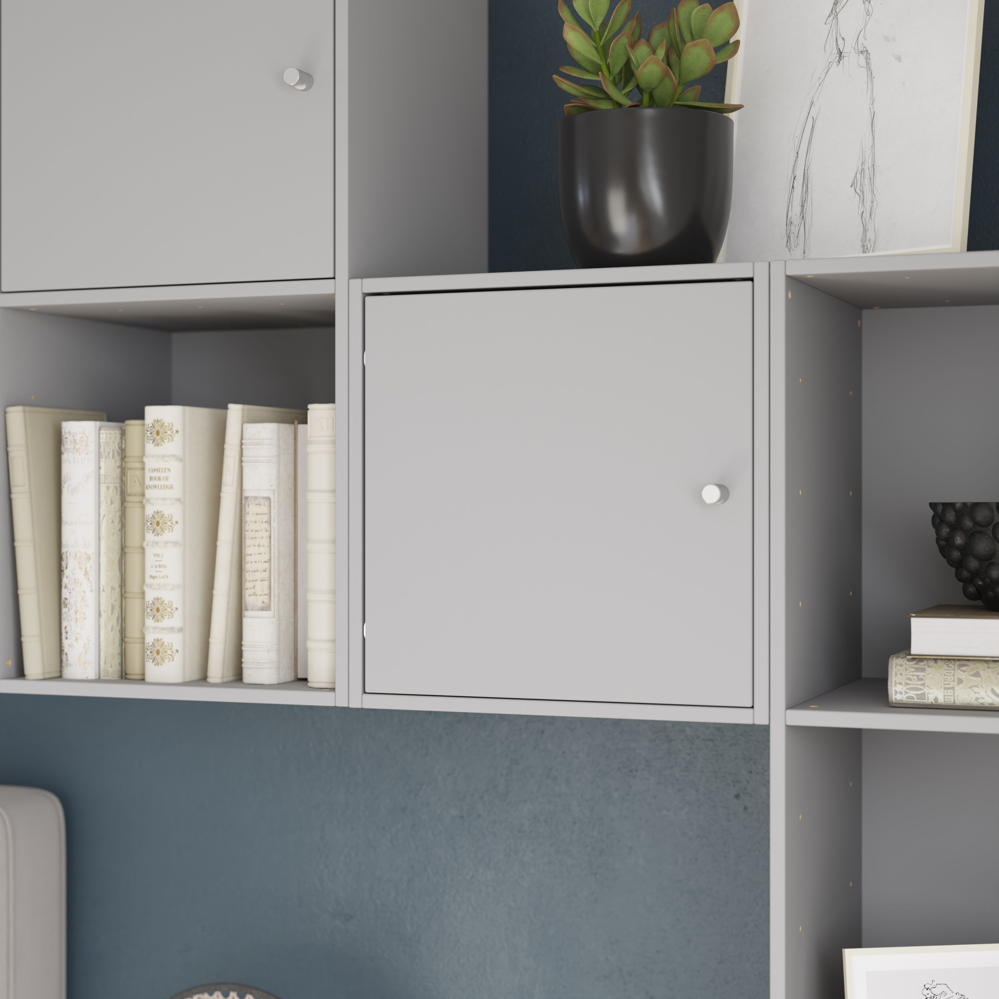 GoodHome Konnect Matt light grey Modular Cabinet door (H)329mm (W)329mm