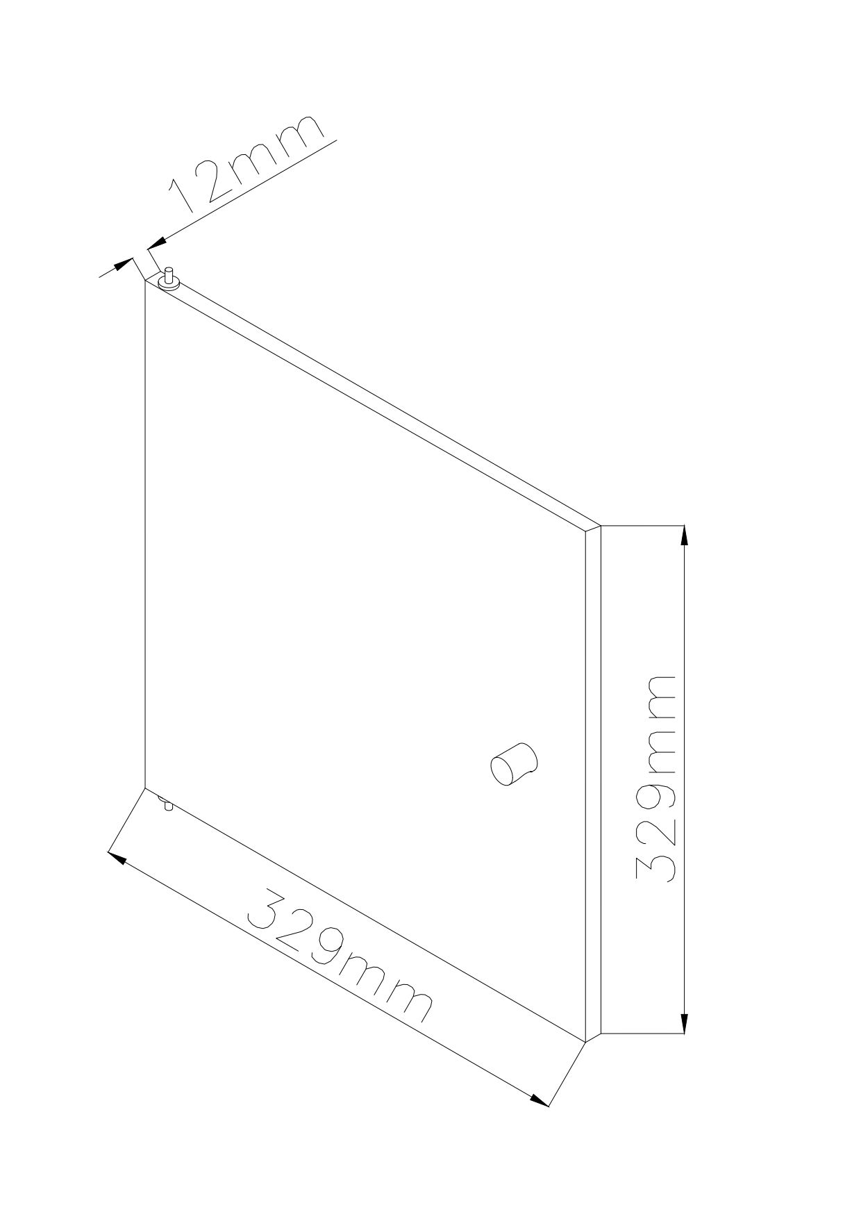 GoodHome Konnect Matt white Modular Cabinet door (H)329mm (W)329mm