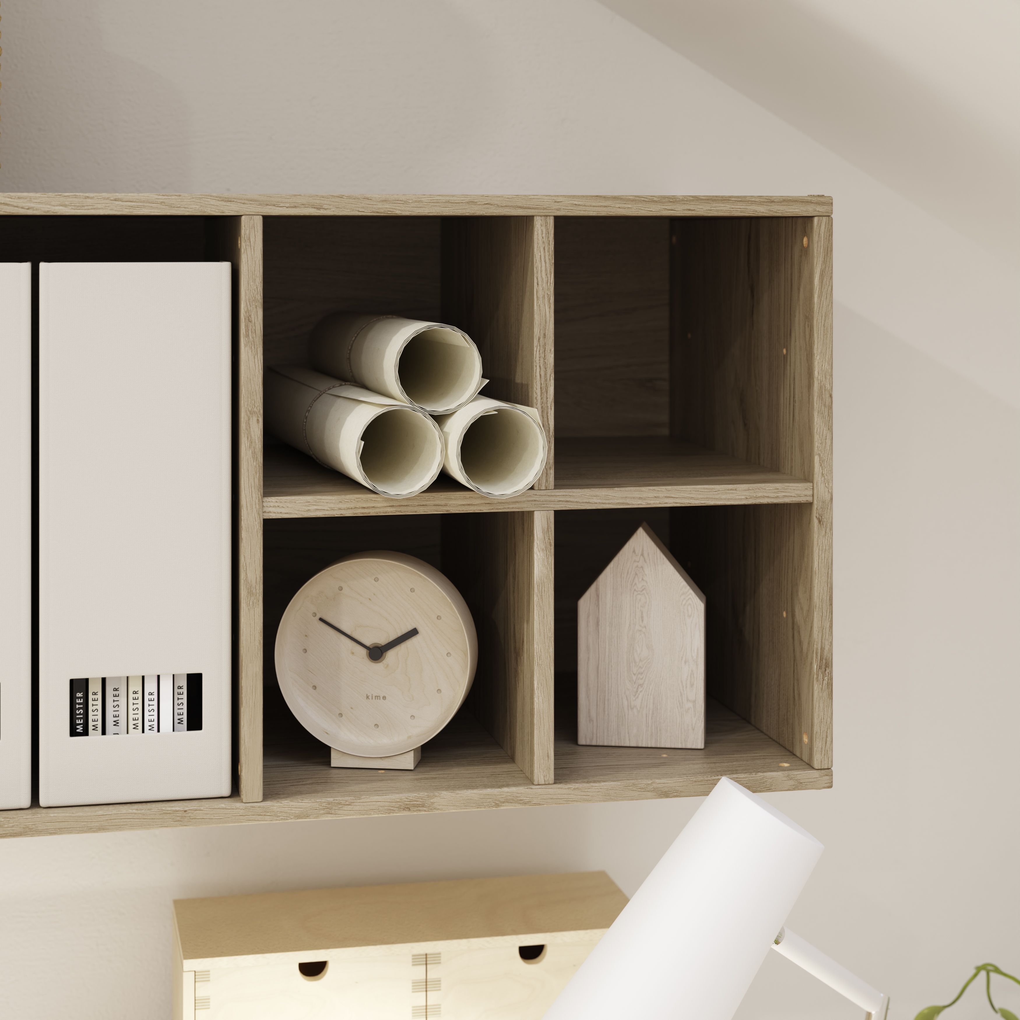 GoodHome Konnect Natural Oak effect Divider (D)315mm (W)330mm